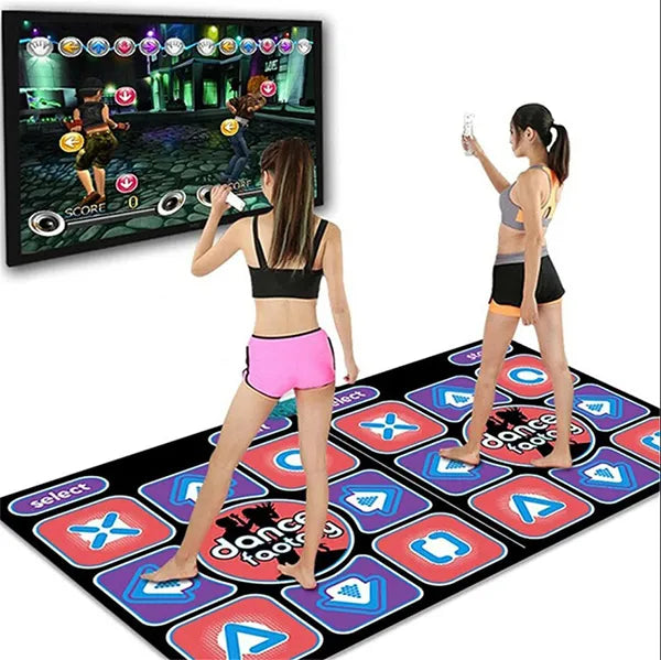 HoliDan Double User Dance Mat – 68 Games, 200 Songs, Non-Slip, for Kids & Adults, PC & TV