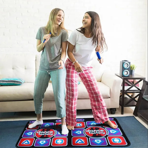 HoliDan Double User Dance Mat – 68 Games, 200 Songs, Non-Slip, for Kids & Adults, PC & TV