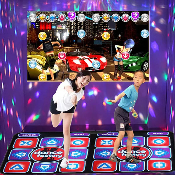 HoliDan Double User Dance Mat – 68 Games, 200 Songs, Non-Slip, for Kids & Adults, PC & TV
