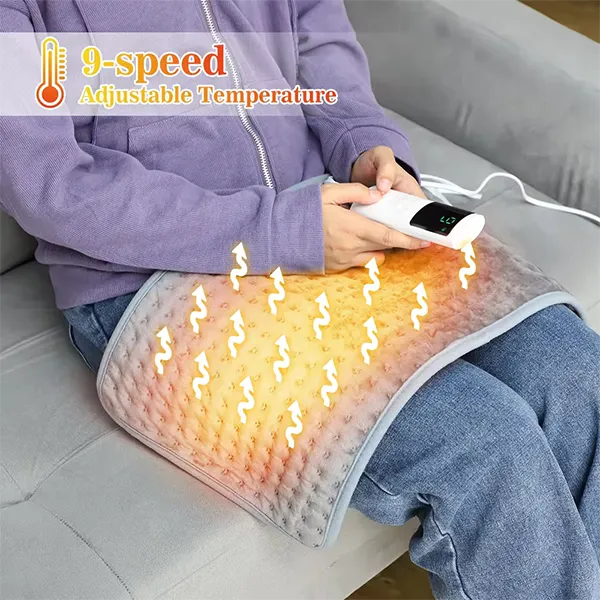 HuniPad Heating Pad – 9 Heat Settings, Dry & Moist Heat, Auto-Off, Machine Washable, FSA/HSA Eligible