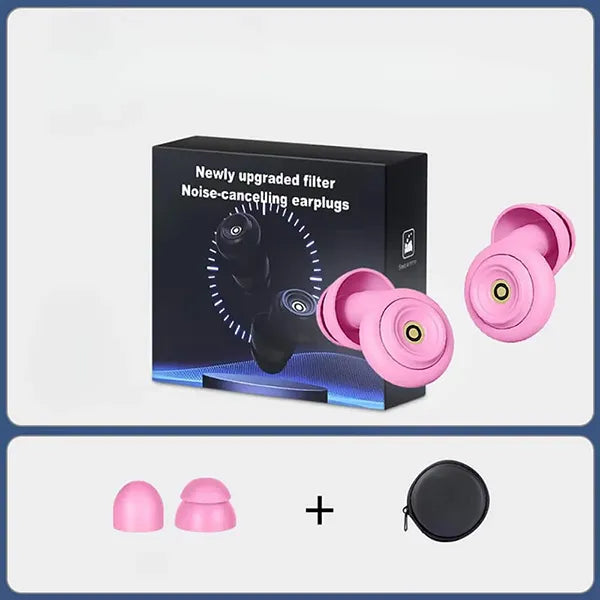 HuzNite Reusable Silicone Earplugs – 45dB Noise Cancelling for Sleep, Snoring, Travel & Concerts