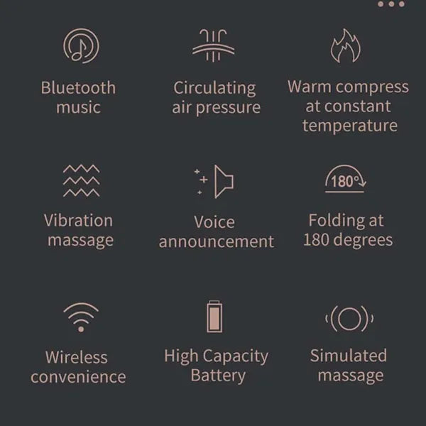 KaliEye Eye Massager with Heat & Bluetooth Music – Heated Eye Mask for Migraine Relief, Better Sleep & Relaxation