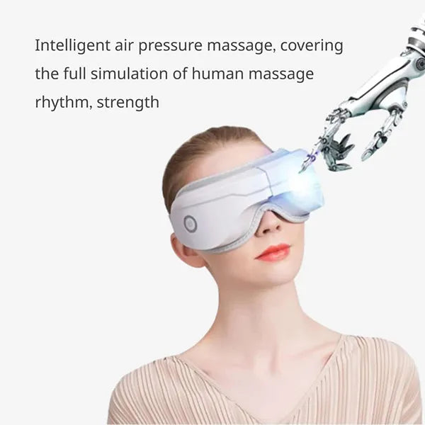 KaliEye Eye Massager with Heat & Bluetooth Music – Heated Eye Mask for Migraine Relief, Better Sleep & Relaxation