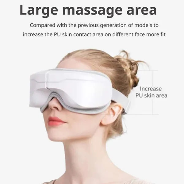 KaliEye Eye Massager with Heat & Bluetooth Music – Heated Eye Mask for Migraine Relief, Better Sleep & Relaxation