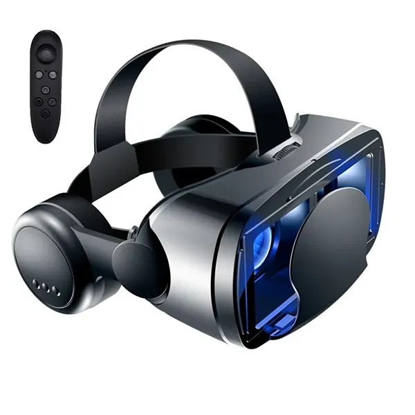 LumiH K5 VR Headset – 3D VR Glasses with Remote Controller, Anti-Blue Light, iOS & Android Compatible