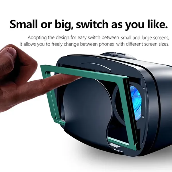 LumiH K5 VR Headset – 3D VR Glasses with Remote Controller, Anti-Blue Light, iOS & Android Compatible