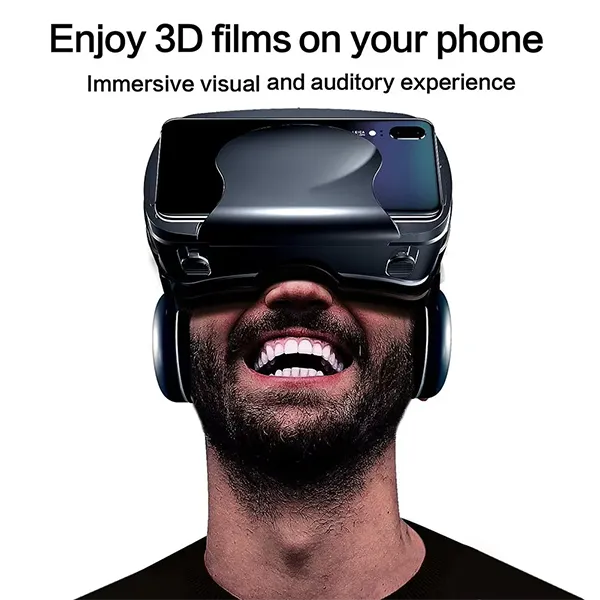 LumiH K5 VR Headset – 3D VR Glasses with Remote Controller, Anti-Blue Light, iOS & Android Compatible