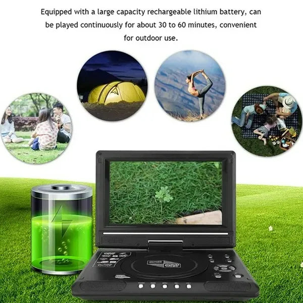 Lumovix Portable DVD Player – Compact Entertainment for Travel, Car & Home