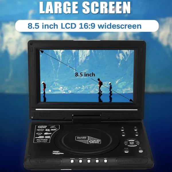 Lumovix Portable DVD Player – Compact Entertainment for Travel, Car & Home