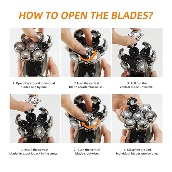 MolyX6 Bald Head Shaver