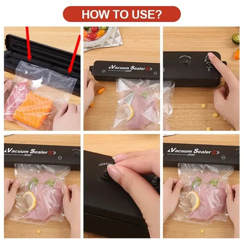VacFood Vacuum Sealer – Automatic Food Vacuum Sealer Machine for Freshness & Food Preservation