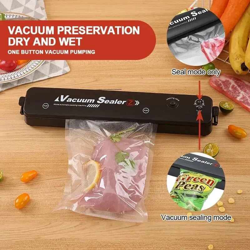 Safresh Vacuum Sealer – 80kPa One-Touch Automatic Food Sealer with Dry, Moist & Fresh Modes