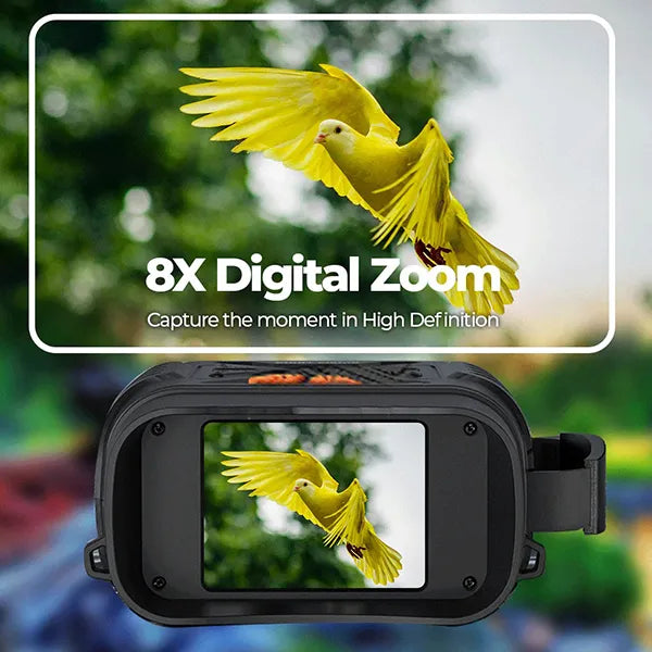 Visglo 4K Night Vision Binoculars – 10x Digital Zoom, 7x Infrared, 2.8" HD Screen & 64GB TF Card