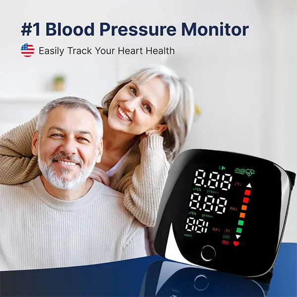 MoniAdam Blood Pressure Wrist Cuff Monitor – Accurate Digital BP Monitor for Home Use