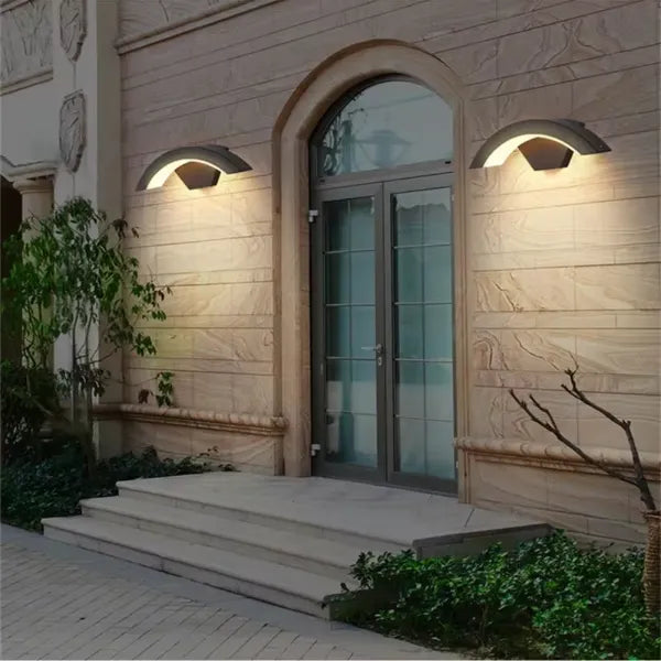 FlowMoti Motion Activated LED Wall Light – 24W Outdoor U-Shape, IP65 Waterproof, Motion Sensor