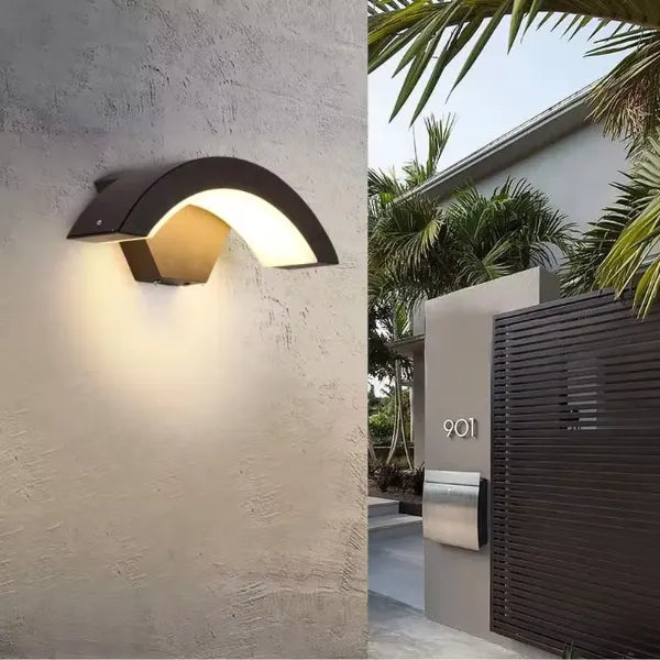 FlowMoti Motion Activated LED Wall Light – 24W Outdoor U-Shape, IP65 Waterproof, Motion Sensor