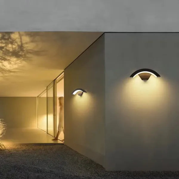 FlowMoti Motion Activated LED Wall Light – 24W Outdoor U-Shape, IP65 Waterproof, Motion Sensor
