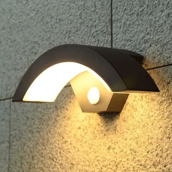 FlowMoti Motion Activated LED Wall Light – 24W Outdoor U-Shape, IP65 Waterproof, Motion Sensor