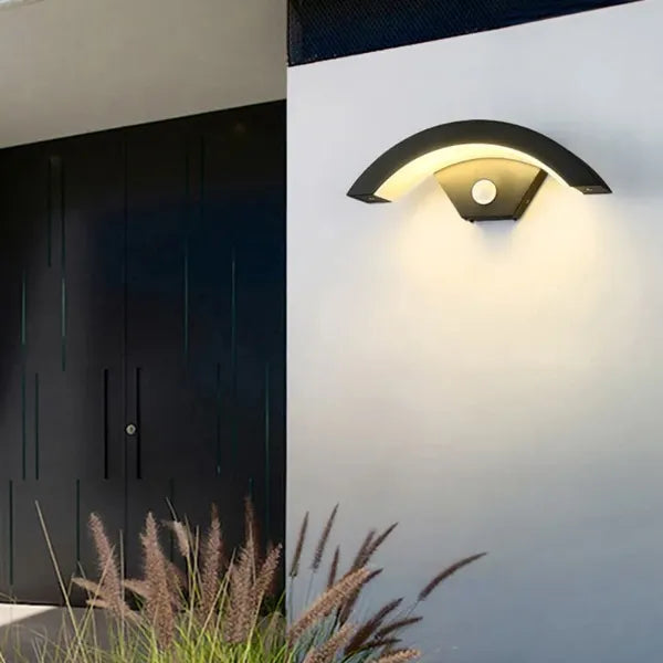 FlowMoti Motion Activated LED Wall Light – 24W Outdoor U-Shape, IP65 Waterproof, Motion Sensor