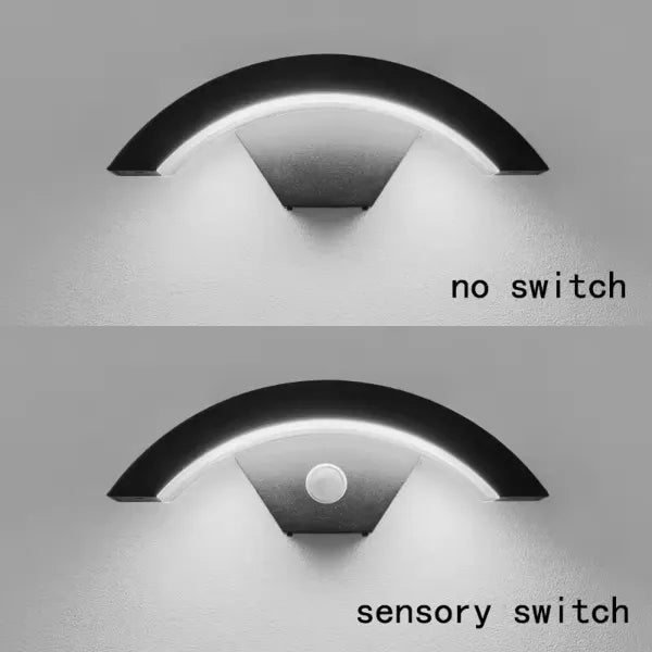 FlowMoti Motion Activated LED Wall Light – 24W Outdoor U-Shape, IP65 Waterproof, Motion Sensor