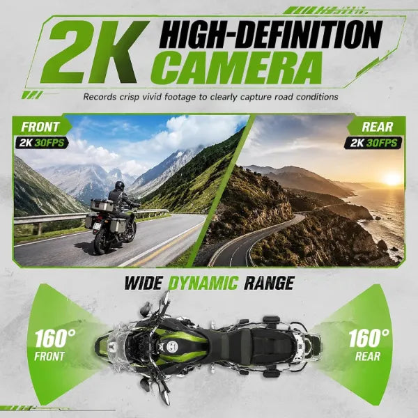 Z2 JeneMoto Motorcycle Dash Cams US01