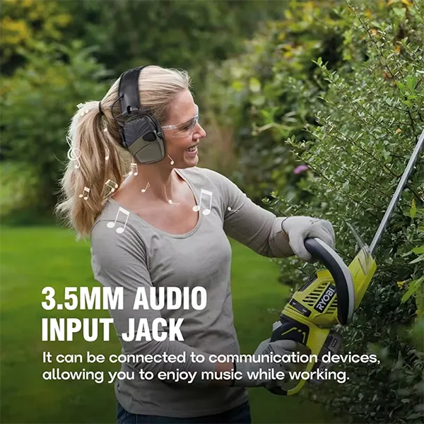 EairShoot Electronic Shooting Earmuffs – Noise Cancelling Ear Protection with Sound Amplification for Gun Range & Hunting