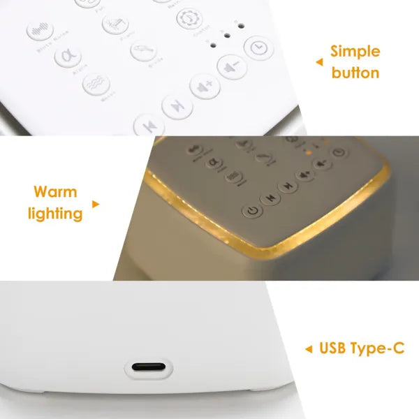 Noirra White Noise Machine – Sleep Sounder, Focus Better, Relax Deeper