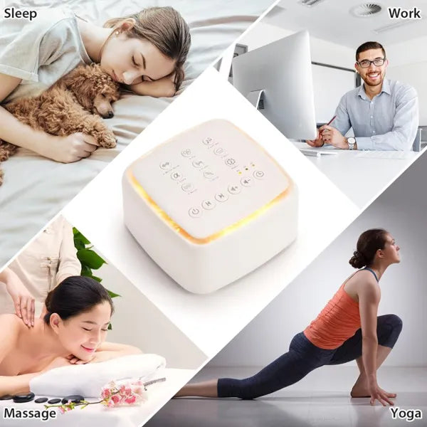 Noirra White Noise Machine – Sleep Sounder, Focus Better, Relax Deeper