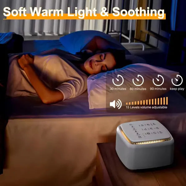 Noirra White Noise Machine – Sleep Sounder, Focus Better, Relax Deeper