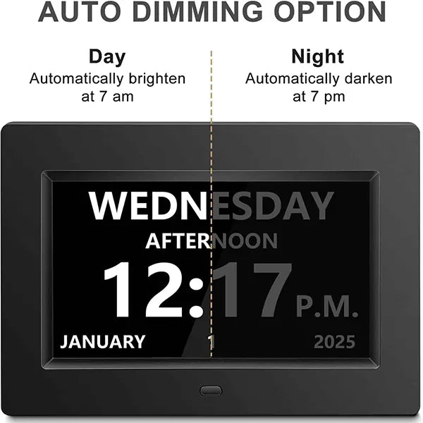 NuvDay 10.1" WiFi Smart Digital Calendar – Clock, Reminders & Alarm for Seniors