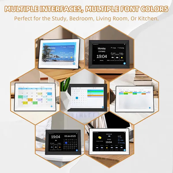 NuvDay 10.1" WiFi Smart Digital Calendar – Clock, Reminders & Alarm for Seniors