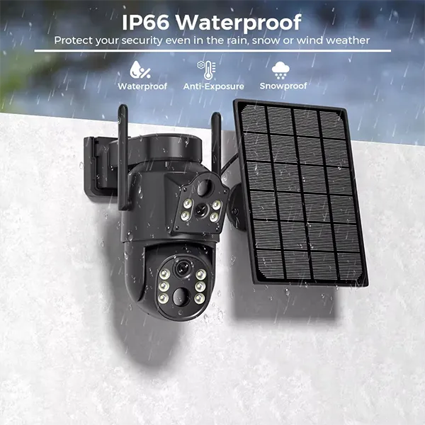 Nova Z3 Pro Outdoor Security Camera – 4K 8MP Solar WiFi PTZ Camera, 7800mAh Battery, No Subscription