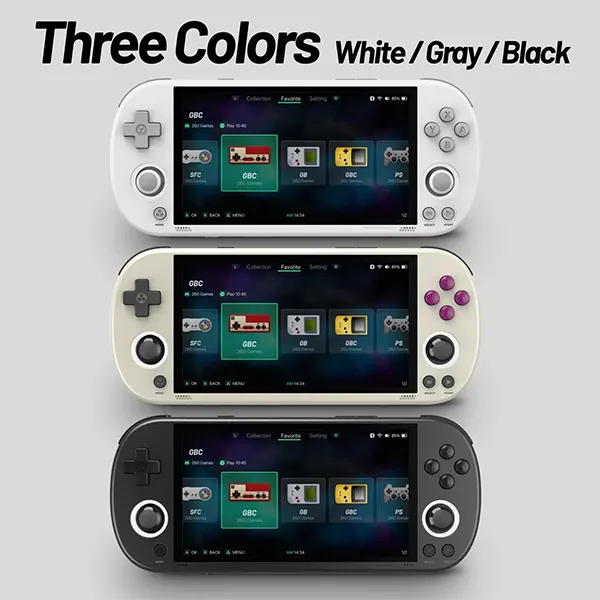 Playgooi SmartPro Handheld Gaming Console – 4.96" IPS Screen, Linux, RGB Lighting & Joystick