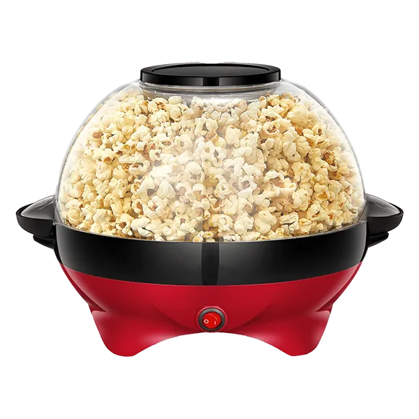BubuCorn Popcorn Maker – 800W Hot Oil Popper, 24-Cup, Non-Stick Plate & Stirrer