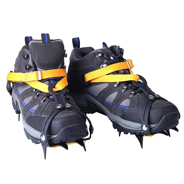 PraIce Ice Cleats – 10-Tooth Stainless Steel Crampons, Adjustable Snow Grips with Carry Bag