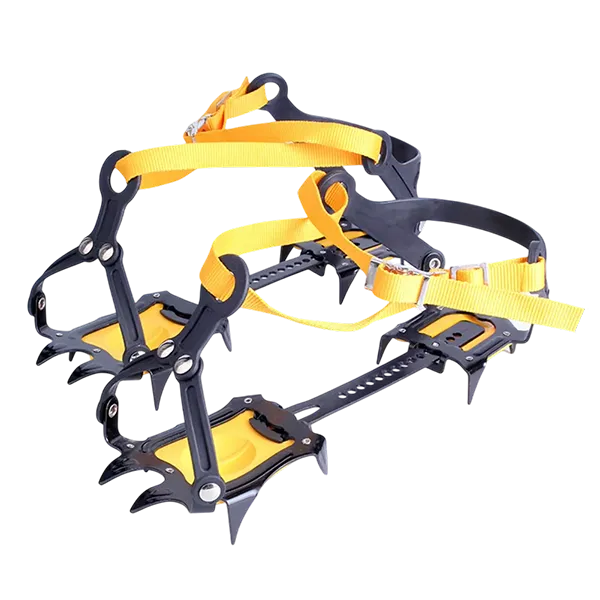 PraIce Ice Cleats – 10-Tooth Stainless Steel Crampons, Adjustable Snow Grips with Carry Bag