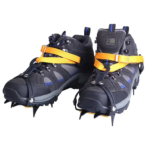 PraIce Ice Cleats – 10-Tooth Stainless Steel Crampons, Adjustable Snow Grips with Carry Bag