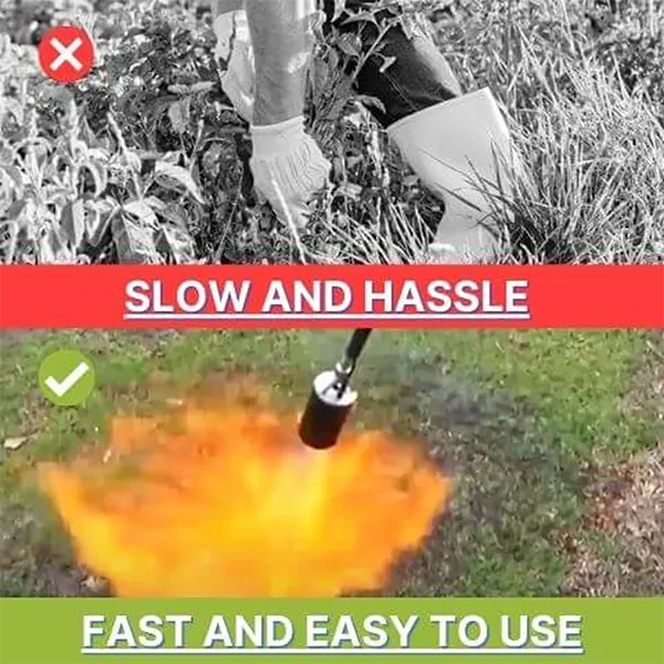 CampiZ2 Propane Torch Weed Burner – 800,000 BTU Flame Thrower with Turbo Trigger Igniter for Garden, Ice, Snow & Roofing