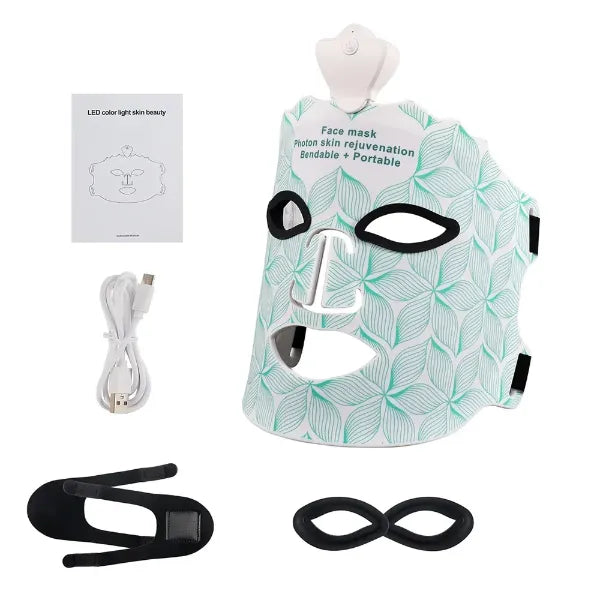 HMiAcne Red Light Therapy Mask – Wireless LED Silicone Face Mask with Eye Protection for Acne & Skin Rejuvenation