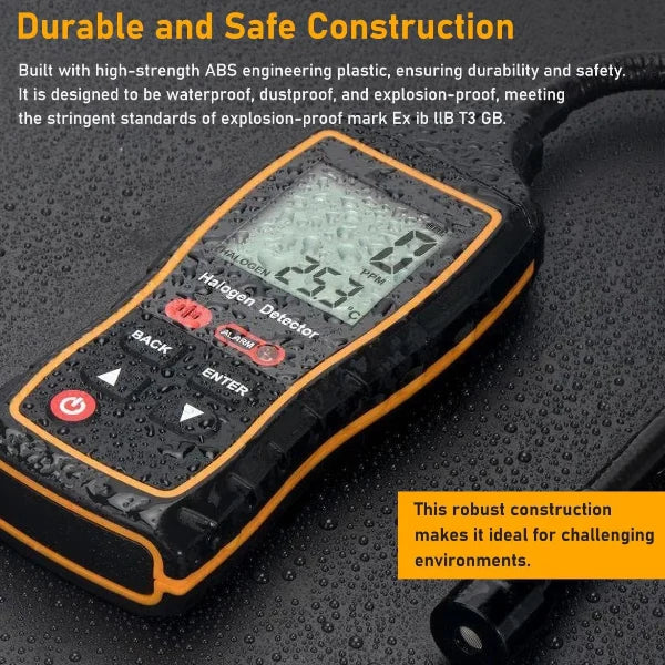 HimoLek Refrigerant Leak Detector – Advanced HVAC & Auto Halogen Sniffer with LCD Display