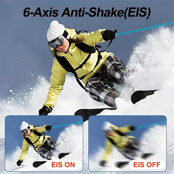 RikuCam 5K Action Camera – 50MP, IP68 Waterproof to 5M, 170° Wide Angle & Anti-Shake
