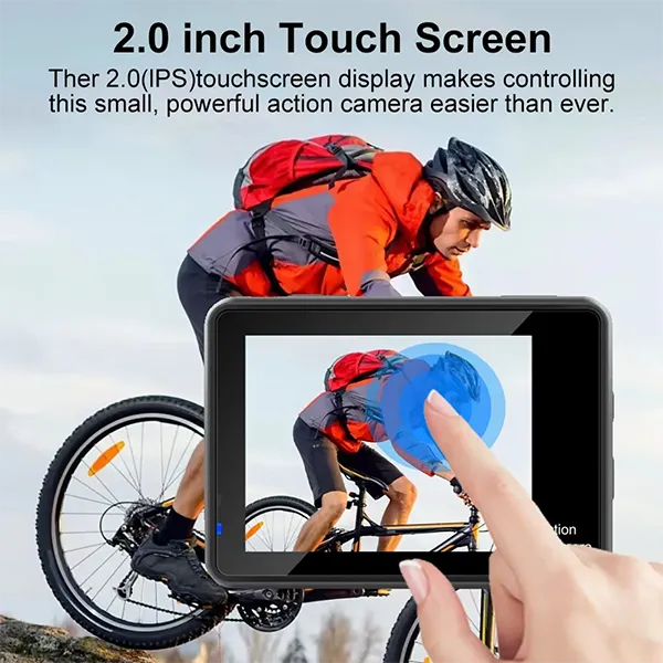 RikuCam 5K Action Camera – 50MP, IP68 Waterproof to 5M, 170° Wide Angle & Anti-Shake