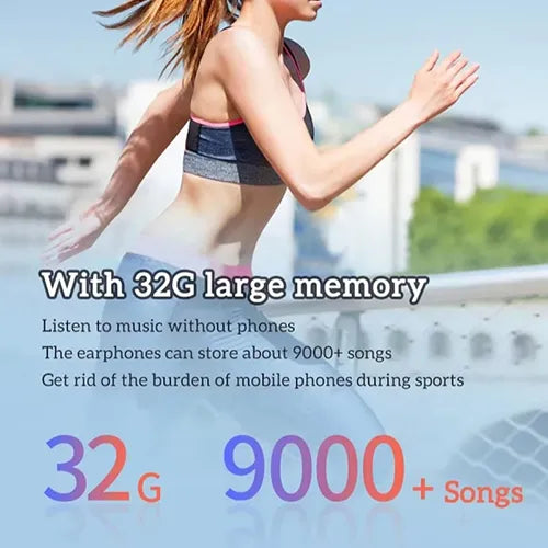 Rivoni Running Headphones – Bluetooth Bone Conduction, Open-Ear, Waterproof