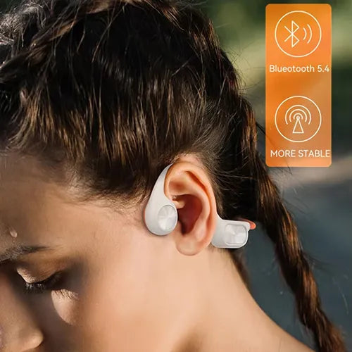 Rivoni Bone Conduction Headphones – Open-Ear Bluetooth, Sweatproof & Lightweight for Running