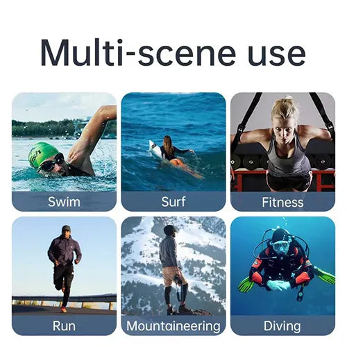 Rivoni Running Headphones – Bluetooth Bone Conduction, Open-Ear, Waterproof