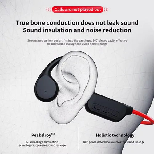Rivoni Running Headphones – Bluetooth Bone Conduction, Open-Ear, Waterproof