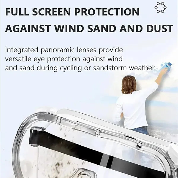KelySafe Safety Glasses – Anti-Fog HD Clear Safety Goggles for Lab, Chemistry & Industrial Use, Over-Glasses Fit
