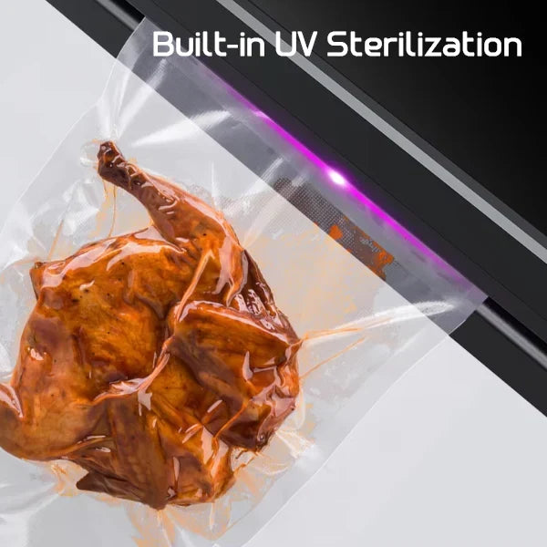 Safresh Vacuum Sealer Machine – 65Kpa Suction, UV Sterilization, 30cm Seal, External Jar Sealing & Bags Included