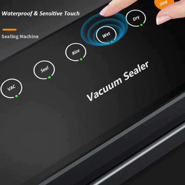 Safresh Vacuum Sealer Machine – 65Kpa Suction, UV Sterilization, 30cm Seal, External Jar Sealing & Bags Included