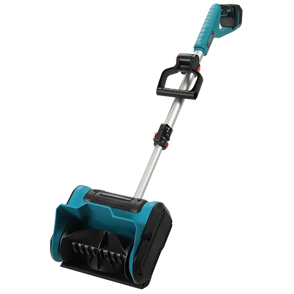 SnowQick Cordless Electric Snow Shovel – 10" Width, 6" Depth, 20FT Throw, Telescopic Pole
